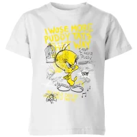 T-Shirt Enfant Titi Fâché Looney Tunes - Blanc