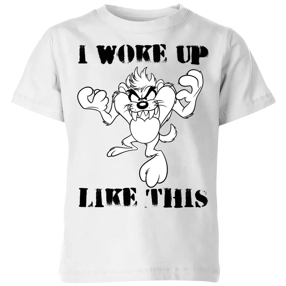 T-Shirt Enfant Woke Up Like This Looney Tunes - Blanc - 3-4 ans Image 1