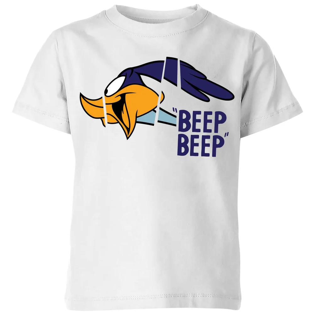 T-Shirt Enfant Bip Bip et Coyote Looney Tunes - Blanc - 3-4 ans Image 1