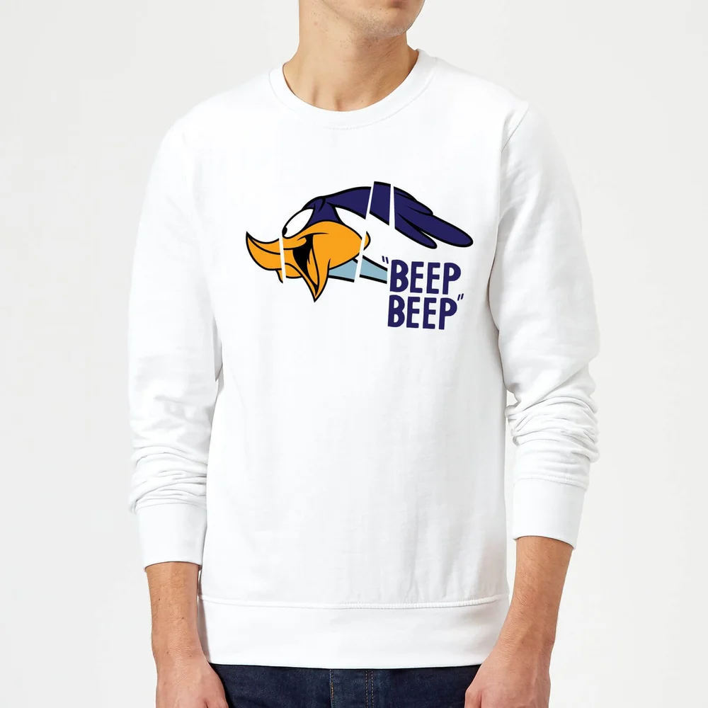 Sweat Homme Bip Bip et Coyote Looney Tunes - Blanc - S Image 1