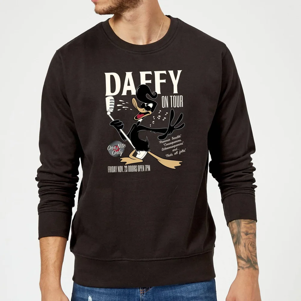 Sweat Homme Concert Daffy Looney Tunes - Noir - S Image 1