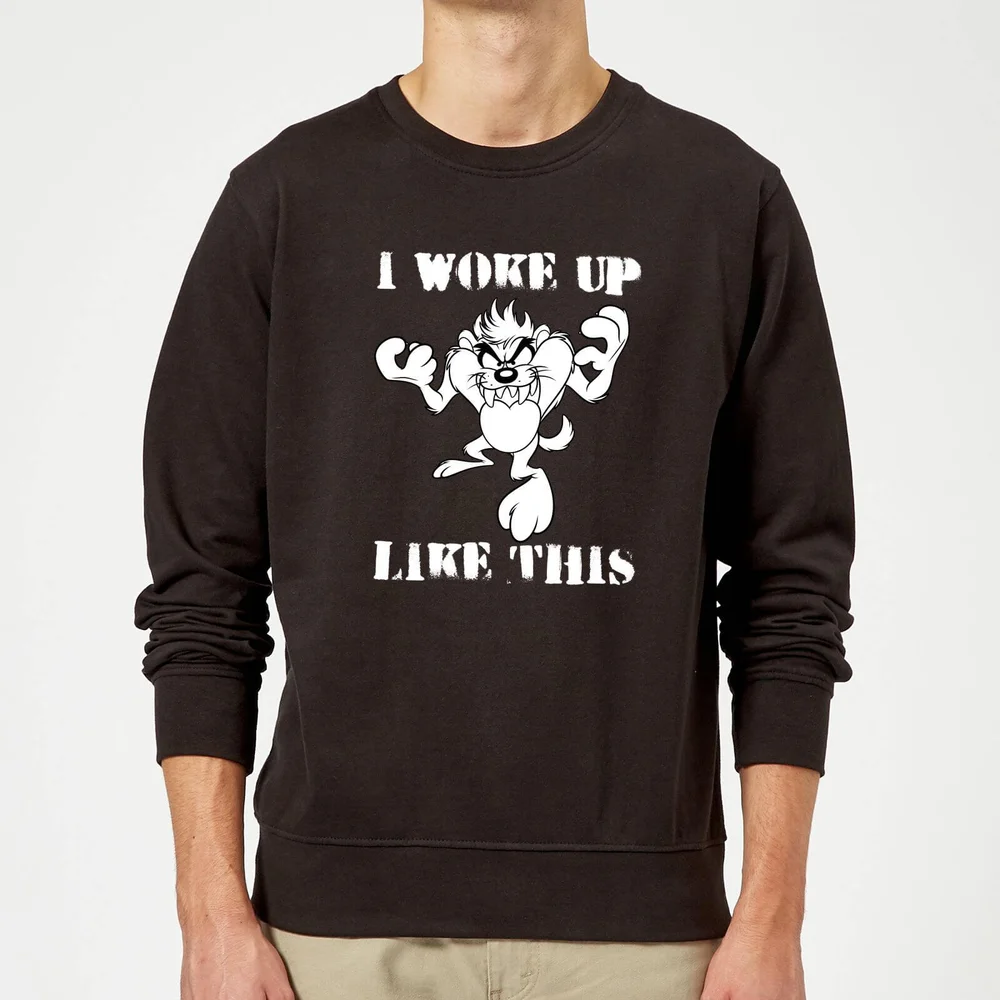 Sweat Homme Woke Up Like This Looney Tunes - Noir - S Image 1