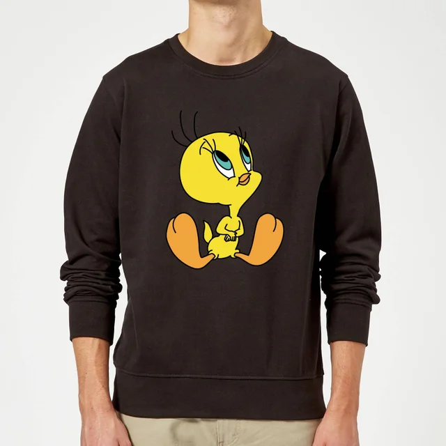 Sweat Homme Titi Assis Looney Tunes - Noir