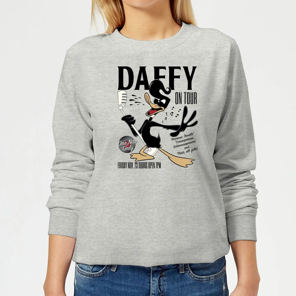 Sweat Femme Concert Daffy Looney Tunes - Gris - 3XL - Gris Image 1