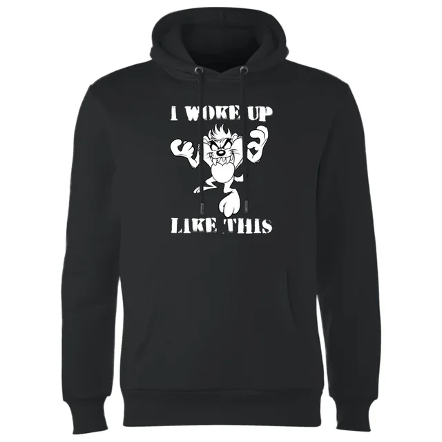 Sweat à Capuche Homme Woke Up Like This Looney Tunes - Noir