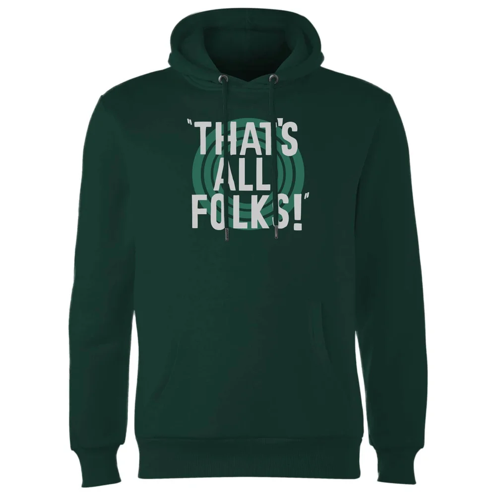 Sweat à Capuche Homme That's All Folks ! Looney Tunes - Vert Foncé - S Image 1