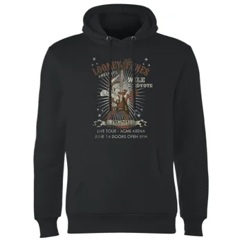 Sweat à Capuche Homme Wile E Coyote Guitar Arena Tour Looney Tunes - Noir