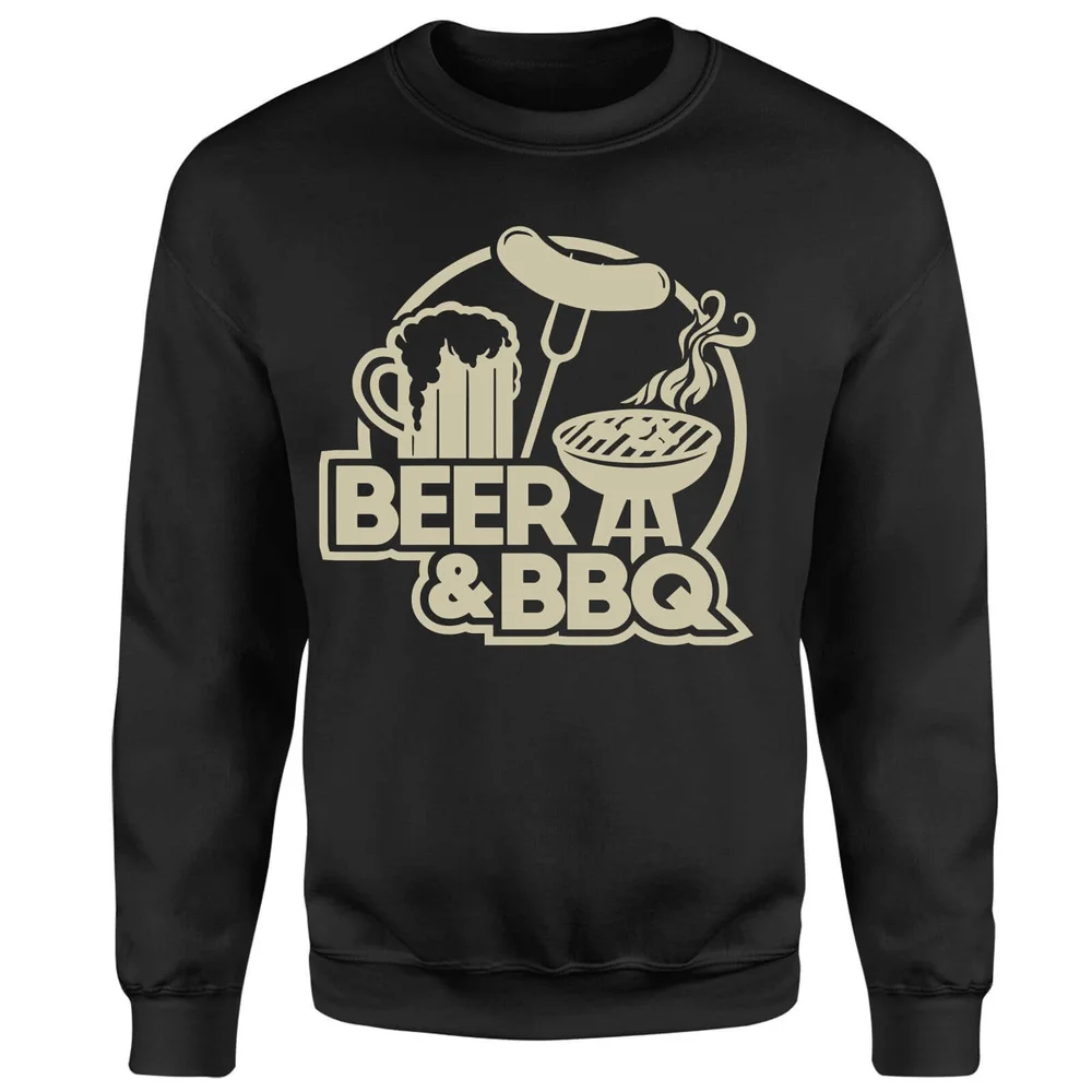 T-Shirt Homme Beer & BBQ - Blanc - S - Noir Image 1
