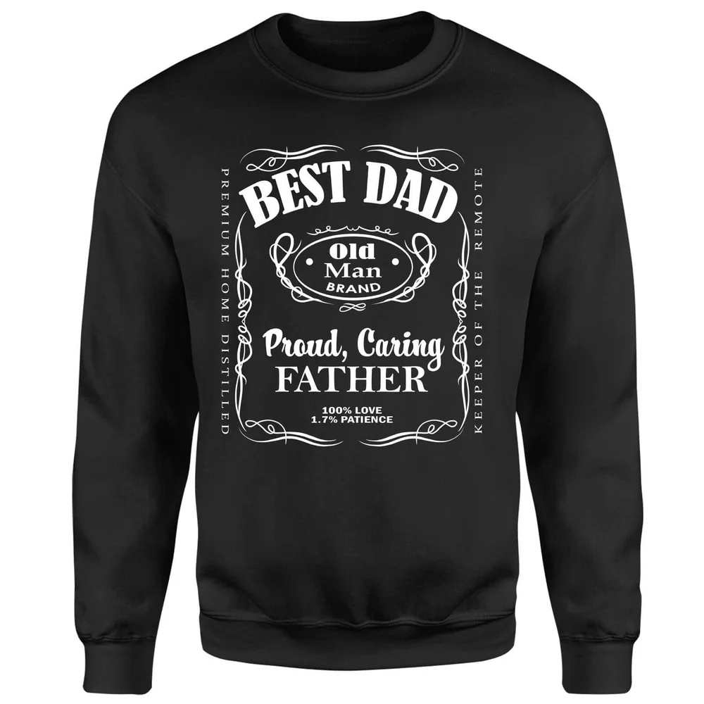 Sweat Homme Best Dad Whiskey Label - Noir - S - Noir Image 1