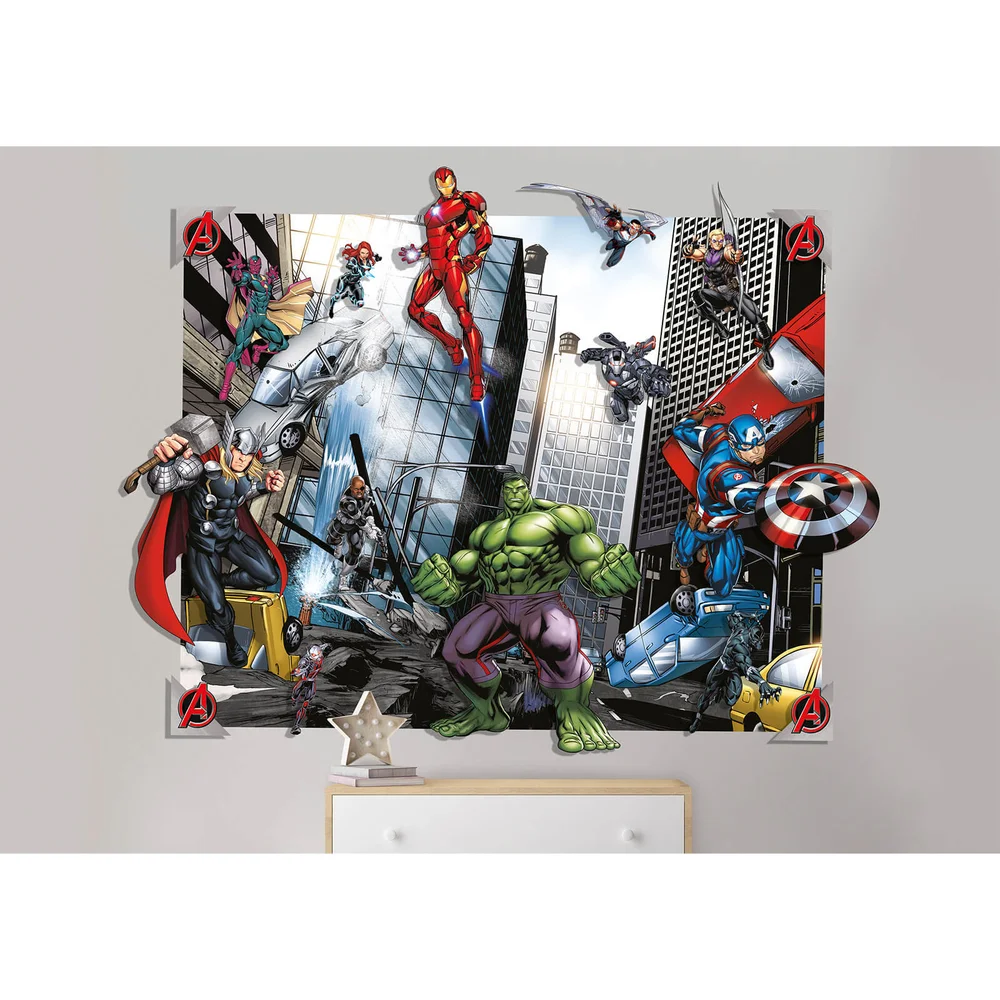 Décoration Murale Avengers 3D - Walltastic Image 1