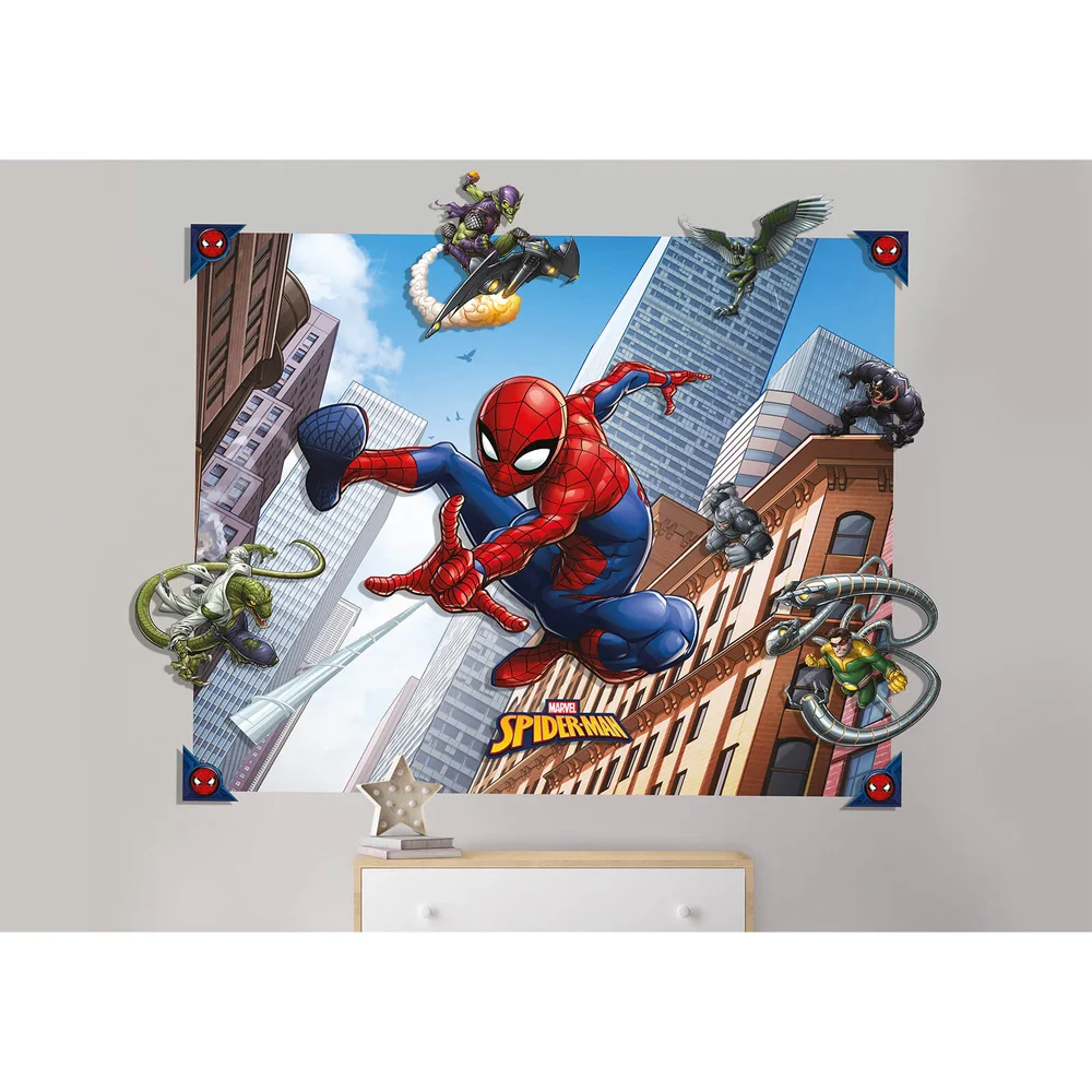 Décoration Murale Spider-Man 3D - Walltastic Image 1