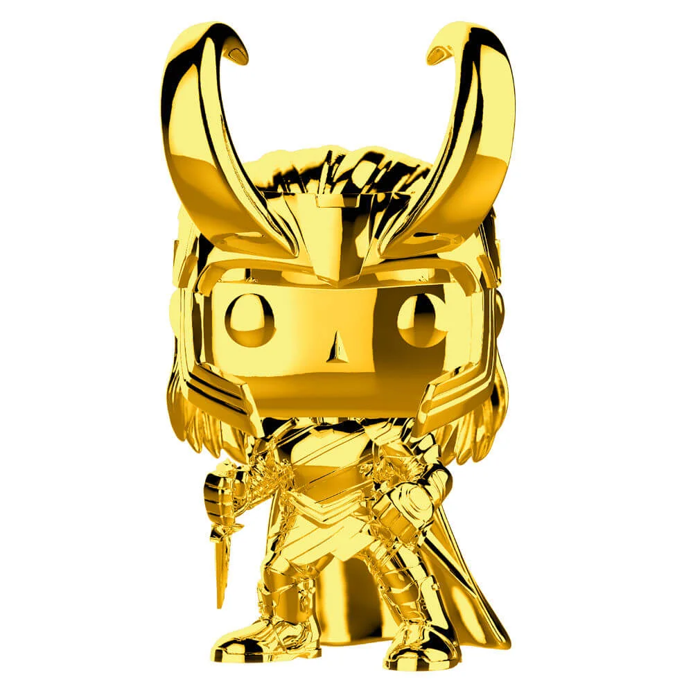 Figurine Pop! Loki Chrome Marvel Studios 10 ans Image 1