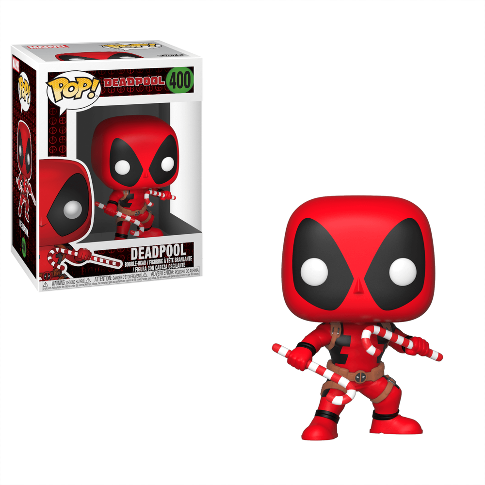 Marvel Holiday - Deadpool avec Candy Canes Pop! Figurine en vinyle Image 1