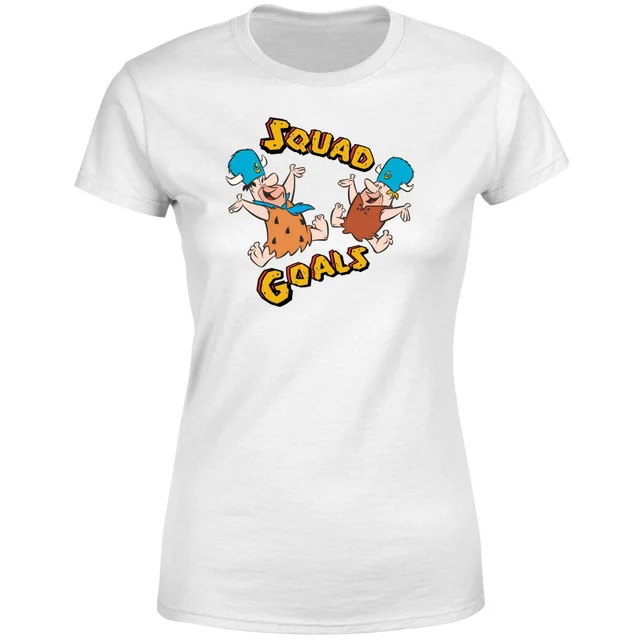 T-Shirt Femme La Famille Pierrafeu - Squad Goals - Blanc