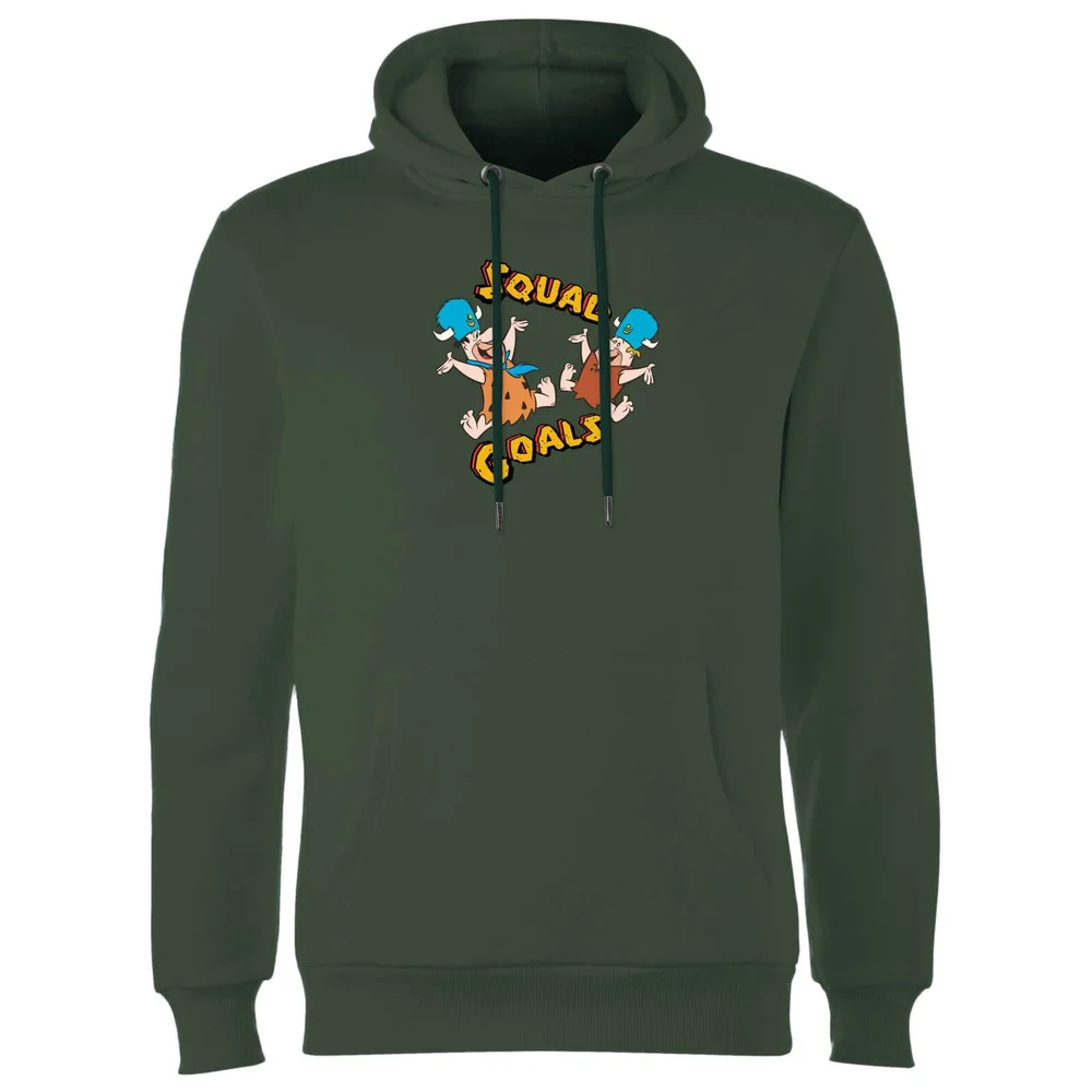 Sweat à Capuche Homme La Famille Pierrafeu - Squad Goals - Vert - S Image 1