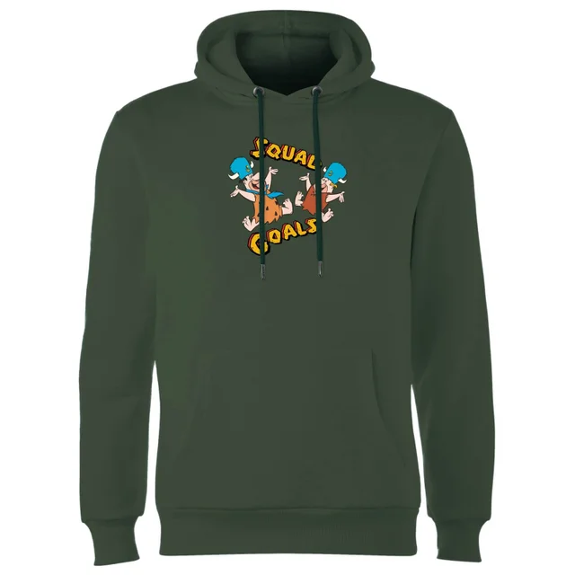 Sweat à Capuche Homme La Famille Pierrafeu - Squad Goals - Vert