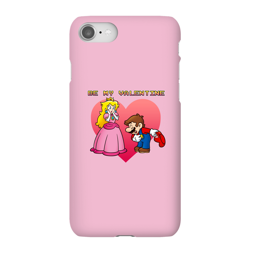 Coque Smartphone Be My Valentine - Nintendo pour iPhone et Android - iPhone 8 - Coque Simple Matte Image 1