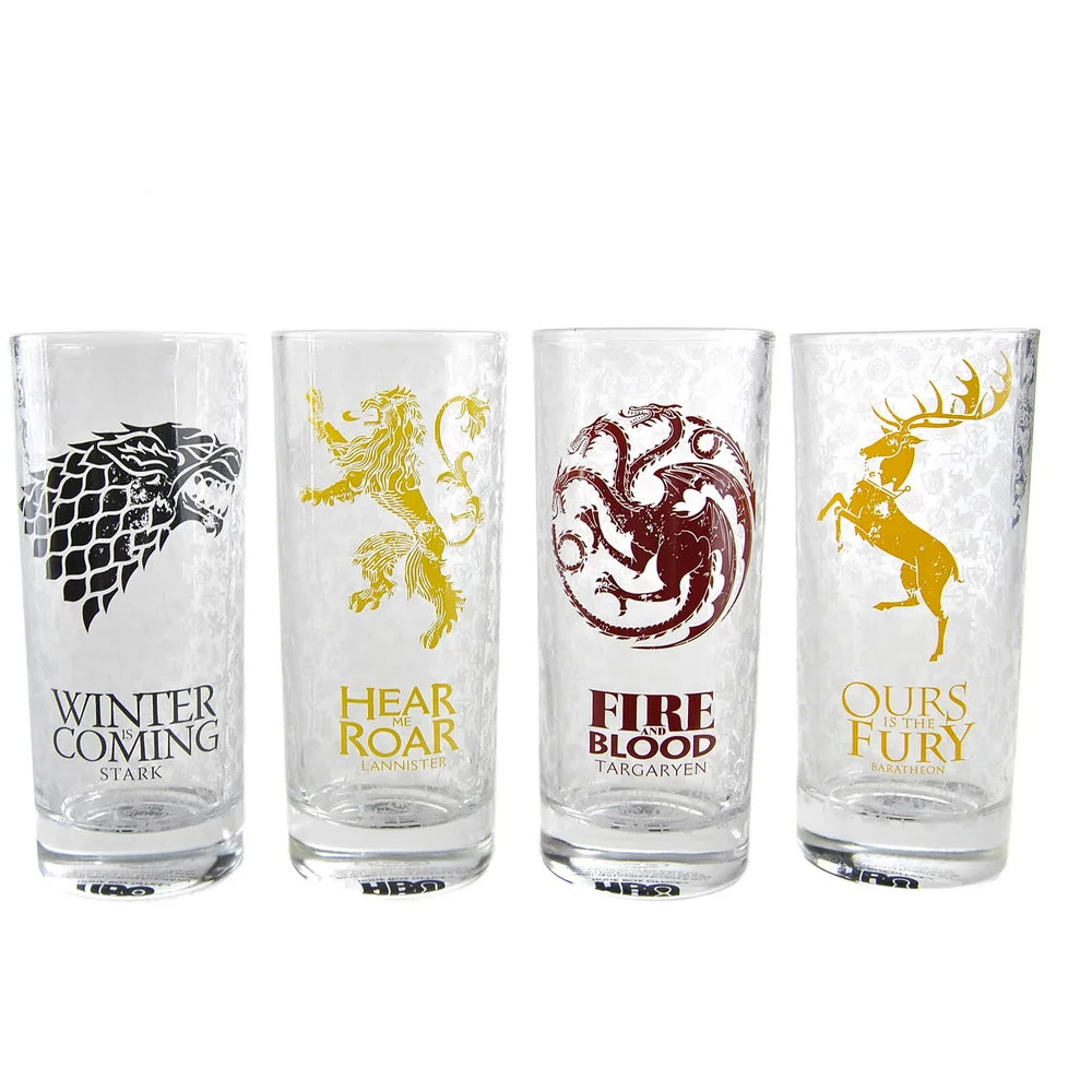 Lot de 4 Verres Game Of Thrones Image 1