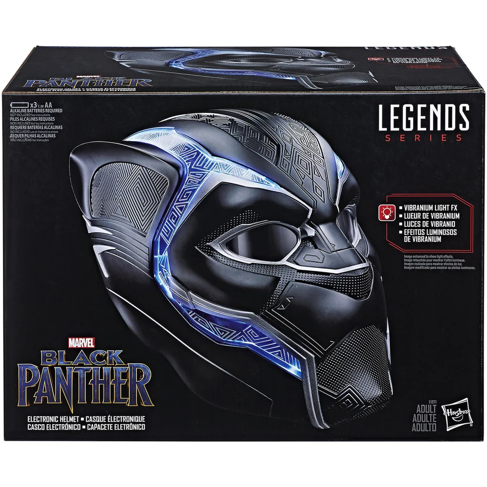 Casque Électronique Black Panther Échelle 1:1 Hasbro Marvel Legends Series Image 1