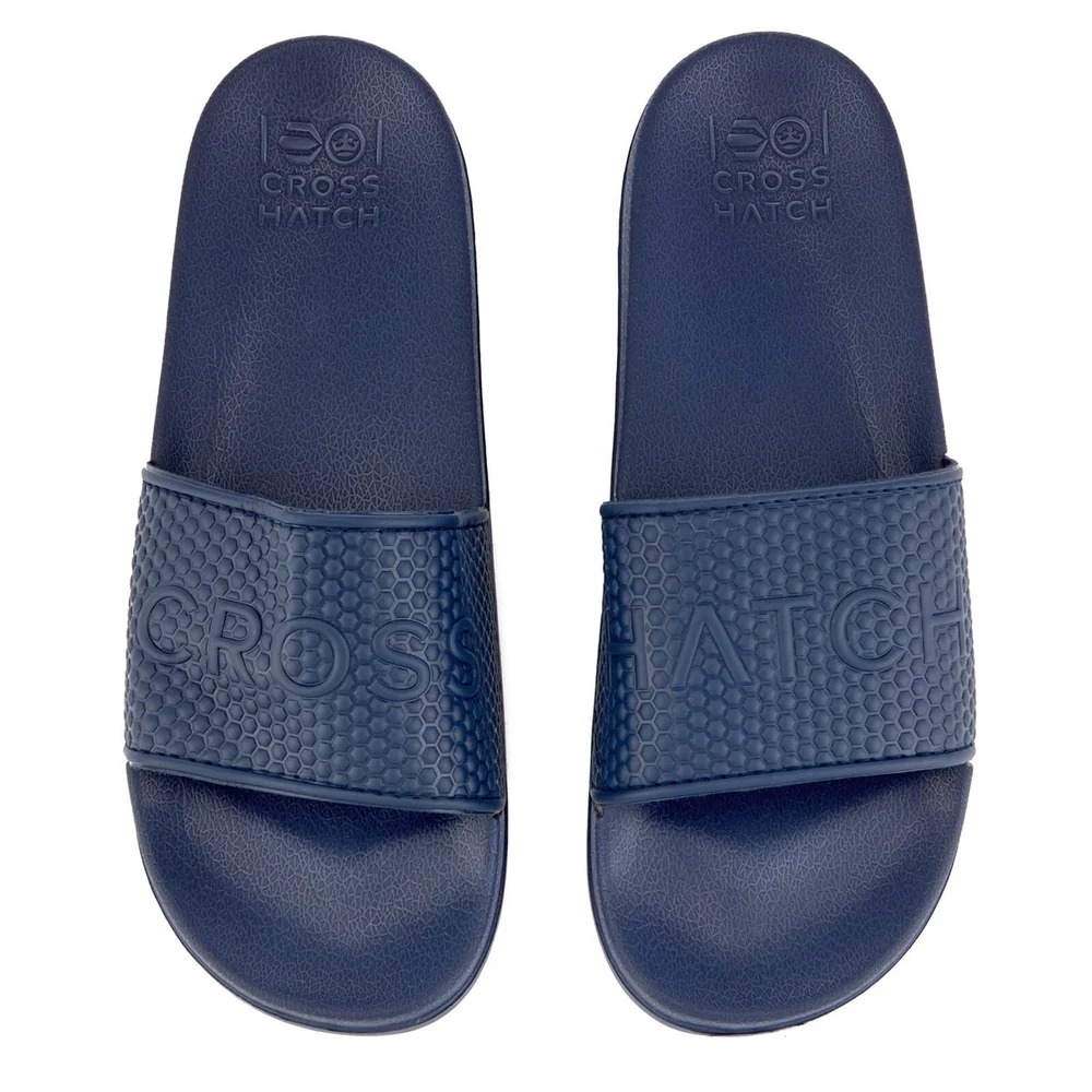 Crosshatch Men's Tulum Sliders - Estate Blue - UK 6-7 - Bleu Image 1