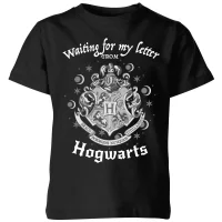 T-Shirt Enfant J'attends Ma Lettre de Poudlard - Harry Potter - Noir - undefined undefined