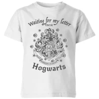 T-Shirt Enfant J'attends Ma Lettre de Poudlard - Harry Potter - Blanc - undefined undefined