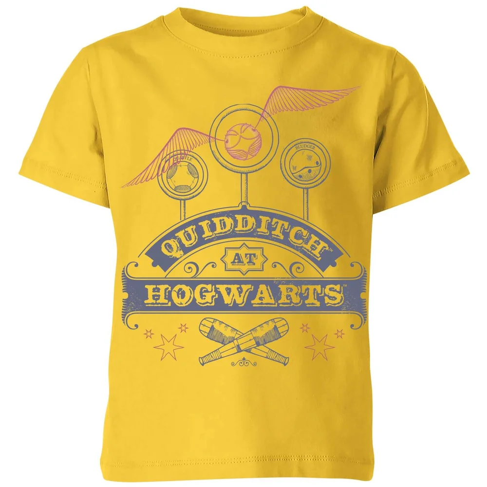 T-Shirt Enfant Quidditch à Poudlard - Harry Potter - Jaune - 9-10 ans Image 1