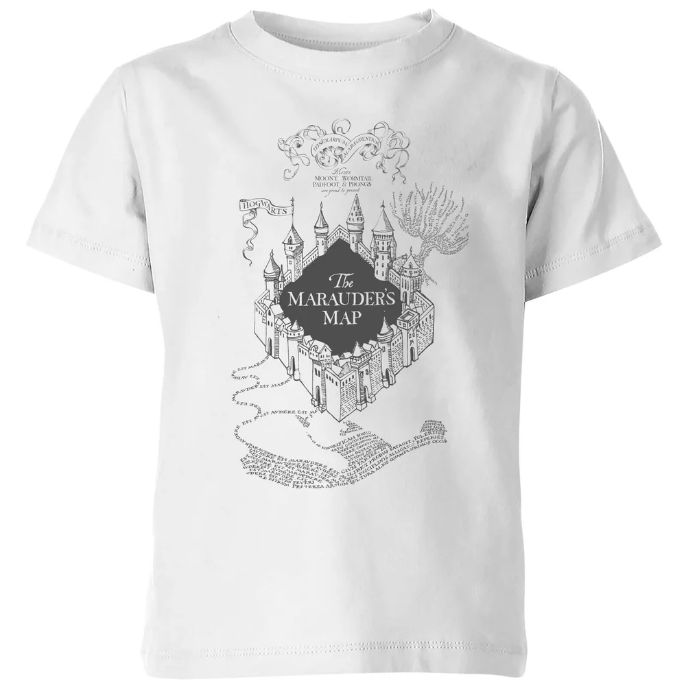 T-Shirt Enfant Carte du Maraudeur - Harry Potter - Blanc - 3-4 ans Image 1