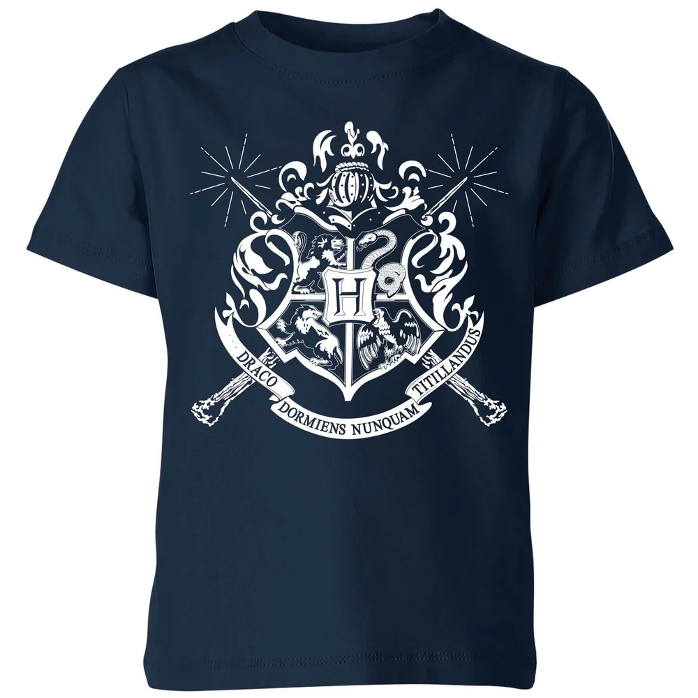 T-Shirt Enfant Emblèmes des Maisons de Poudlard - Harry Potter - Bleu Marine - 3-4 ans Image 1