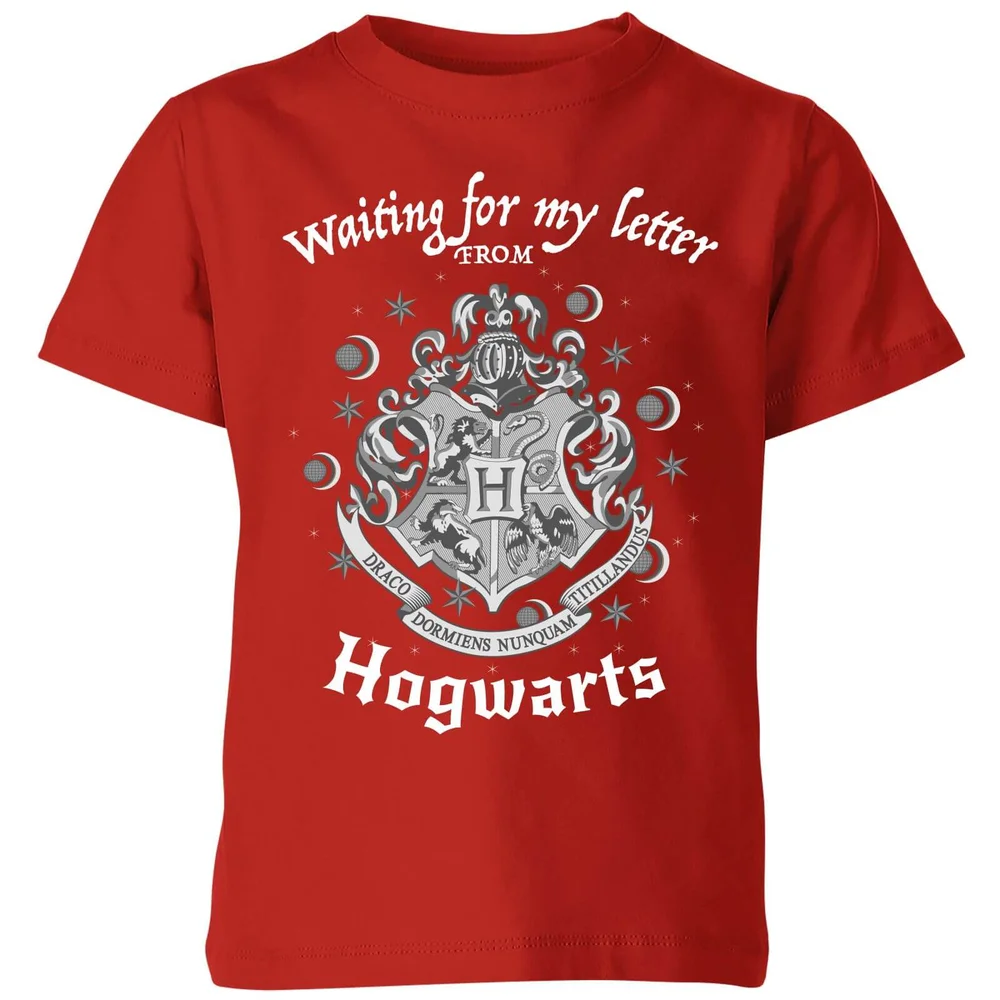 T-Shirt Enfant J'attends Ma Lettre de Poudlard - Harry Potter - Rouge - 3-4 ans Image 1