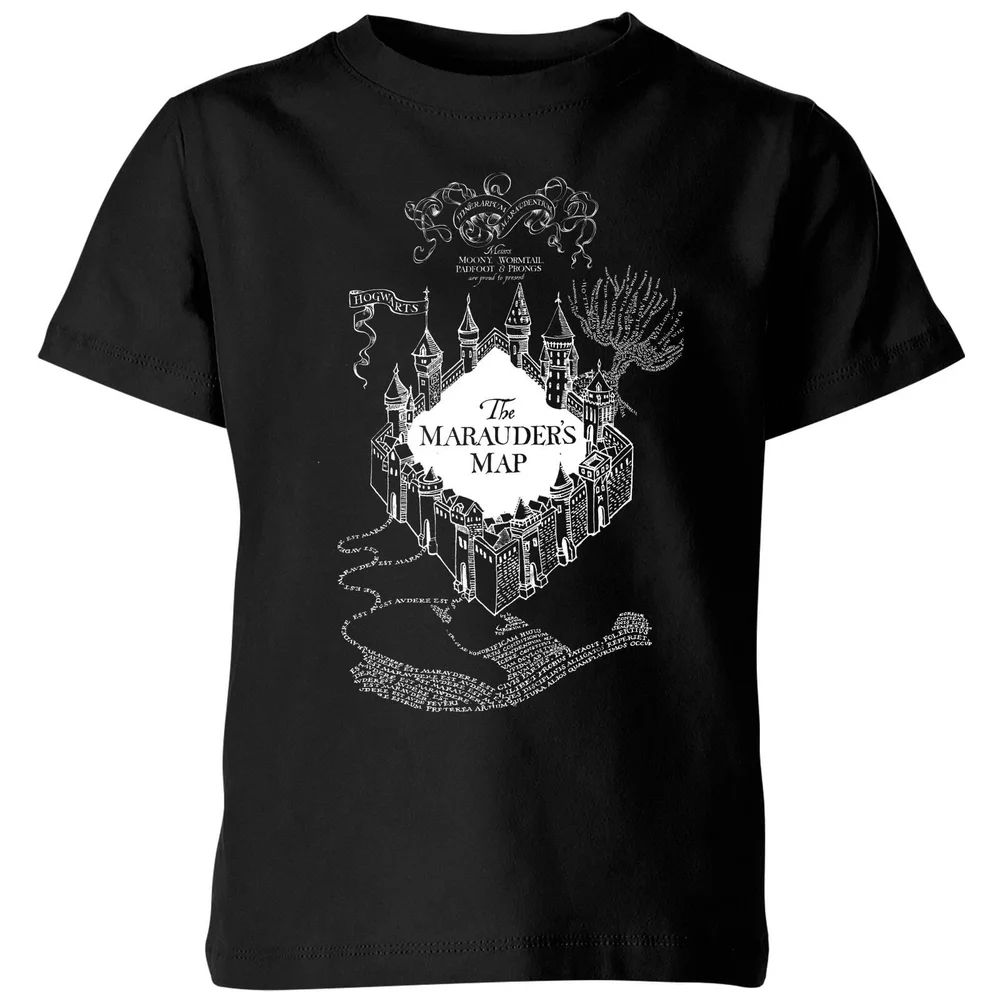 T-Shirt Enfant Carte du Maraudeur - Harry Potter - Noir - 3-4 ans Image 1