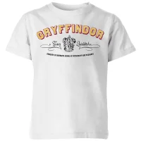 T-Shirt Enfant Équipe de Quidditch de Gryffondor - Harry Potter - Blanc - undefined undefined