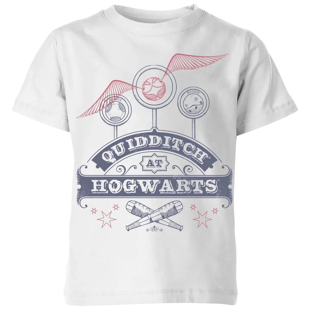 T-Shirt Enfant Quidditch à Poudlard - Harry Potter - Blanc - 3-4 ans Image 1