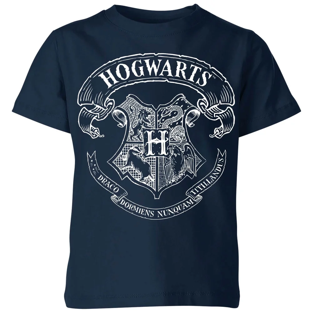 T-Shirt Enfant Blason de Poudlard - Harry Potter - Bleu Marine - 3-4 ans Image 1