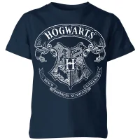 T-Shirt Enfant Blason de Poudlard - Harry Potter - Bleu Marine