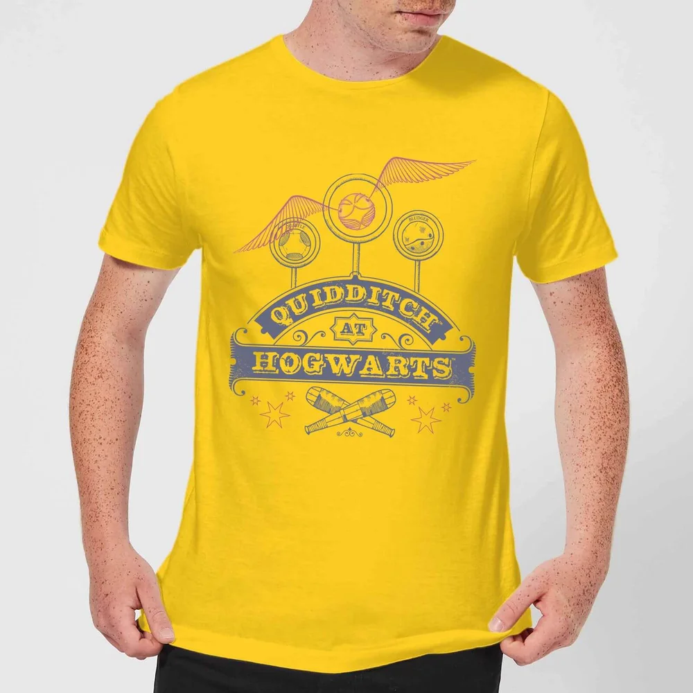 T-Shirt Homme Quidditch à Poudlard - Harry Potter - Jaune - S Image 1