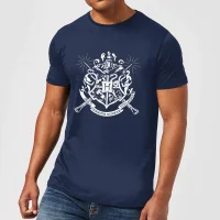 T-Shirt Homme Emblèmes des Maisons de Poudlard - Harry Potter - Bleu Marine - undefined undefined
