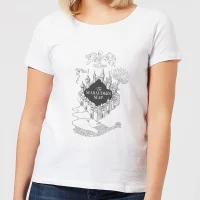 T-Shirt Femme Carte du Maraudeur - Harry Potter - Blanc