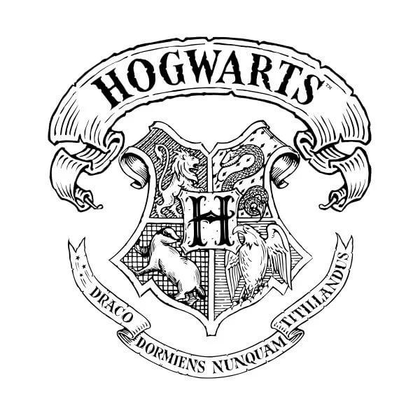 T-Shirt Femme Blason de Poudlard - Harry Potter - Blanc