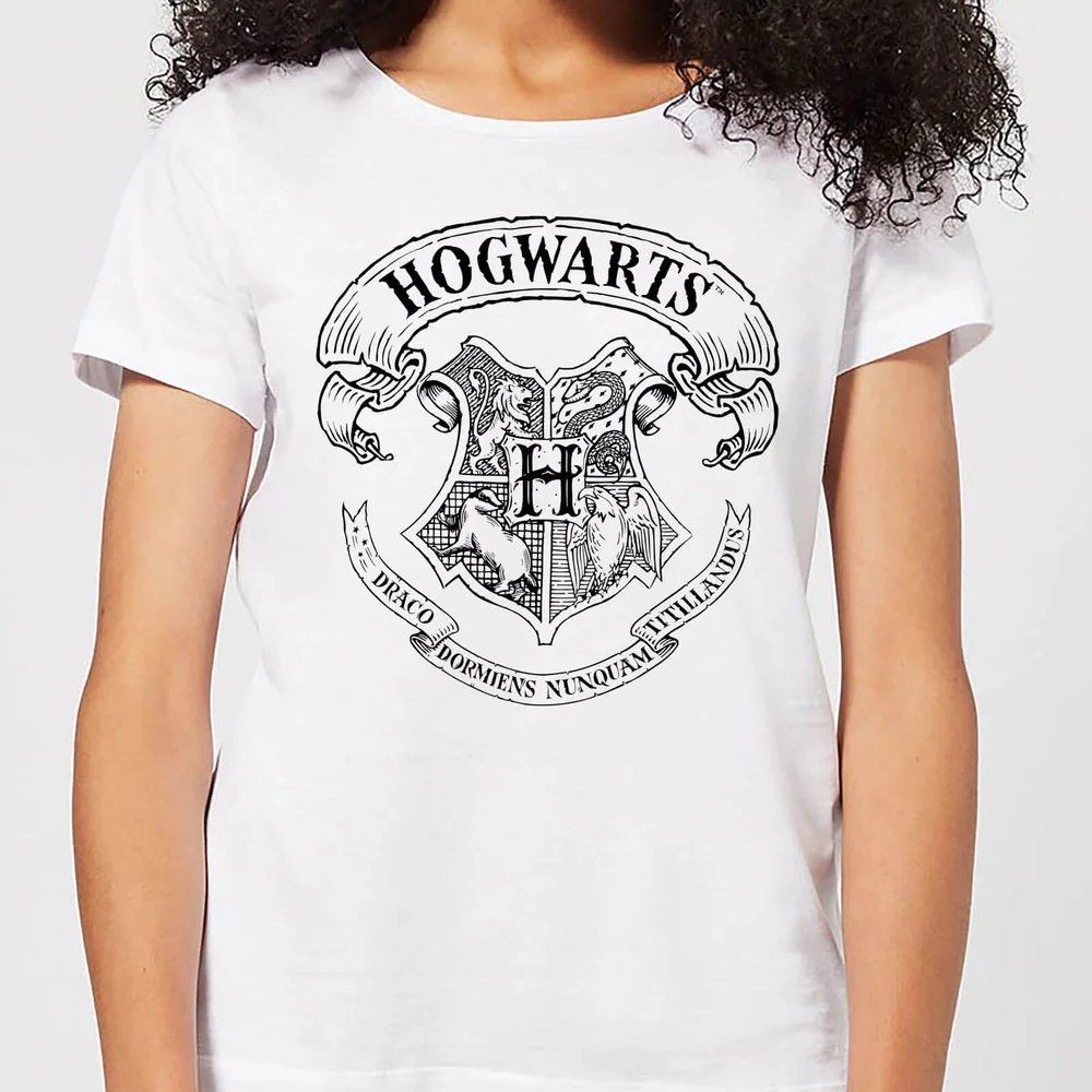 T-Shirt Femme Blason de Poudlard - Harry Potter - Blanc - S Image 1