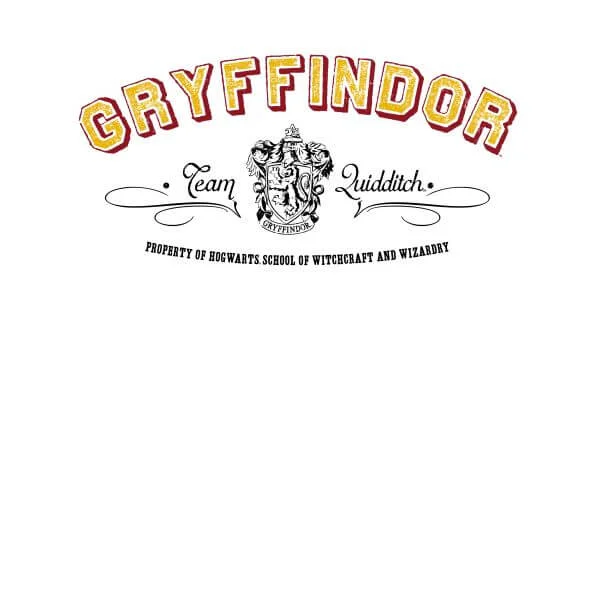 T-Shirt Femme Équipe de Quidditch de Gryffondor - Harry Potter - Blanc