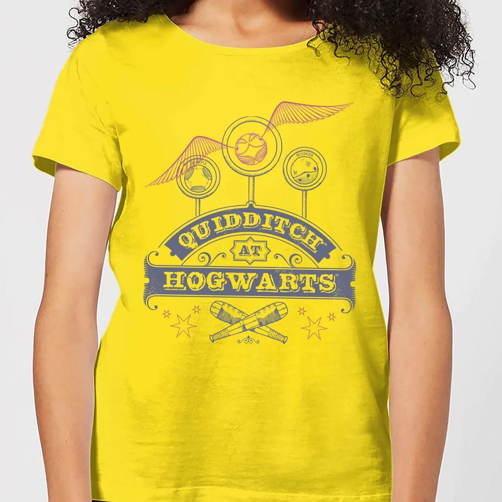 T-Shirt Femme Quidditch à Poudlard - Harry Potter - Jaune - L Image 1