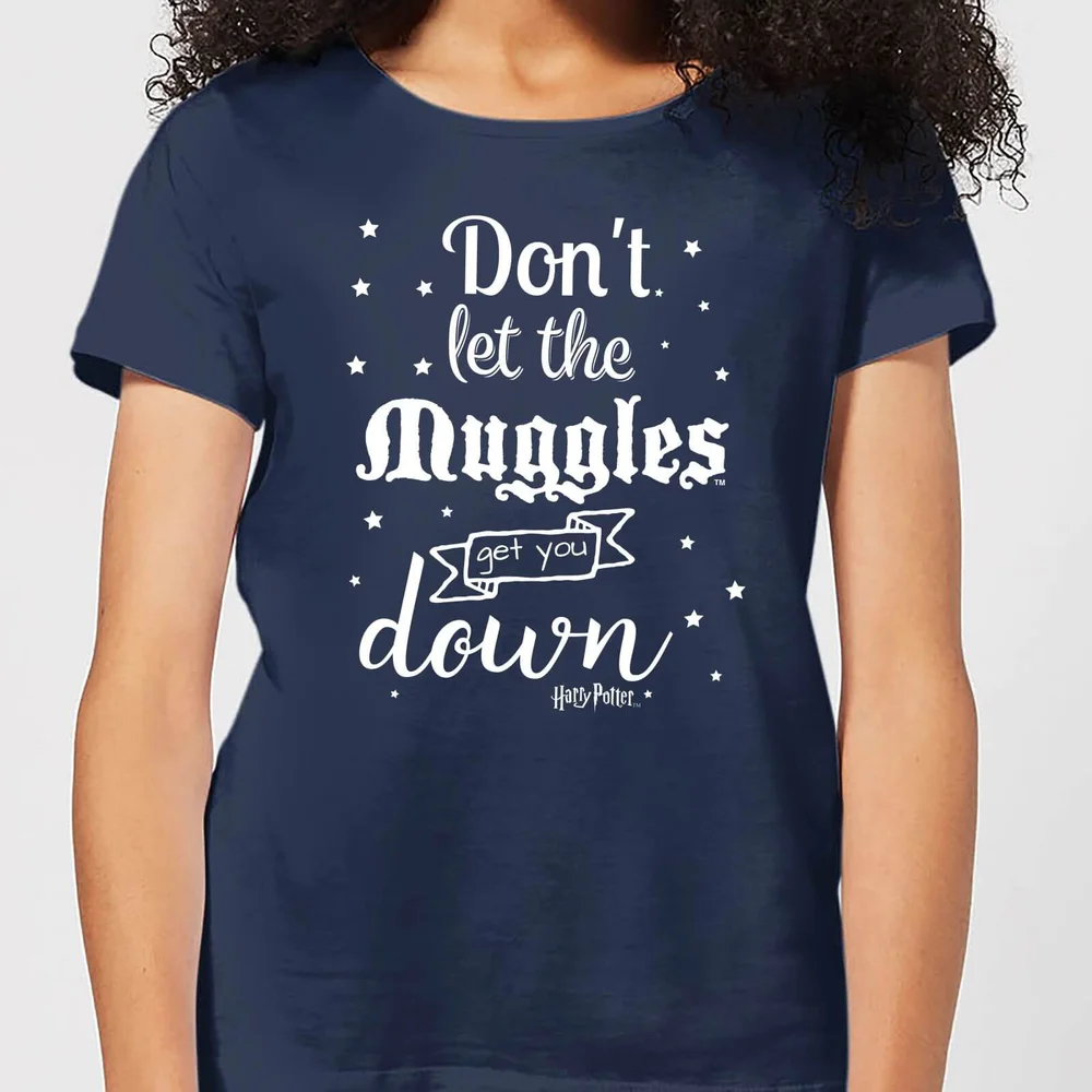 T-Shirt Femme Ne te Laisse pas Faire par les Modus - Harry Potter - Bleu Marine - S Image 1