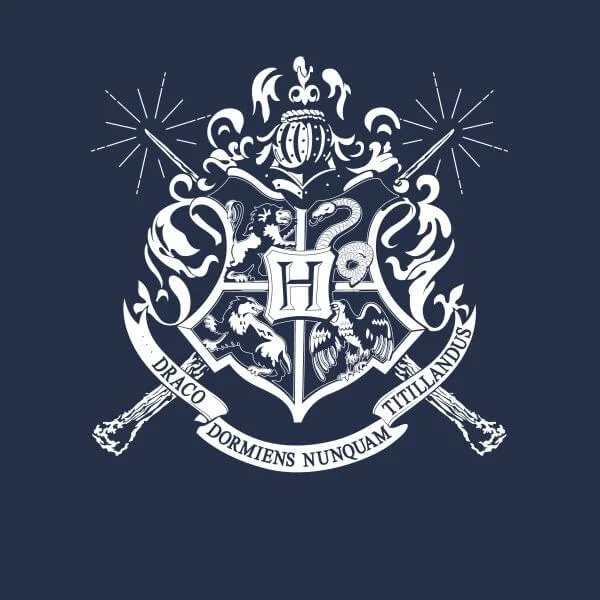 T-Shirt Femme Emblèmes des Maisons de Poudlard - Harry Potter - Bleu Marine