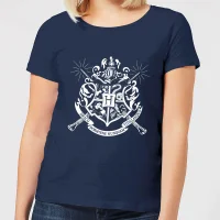 T-Shirt Femme Emblèmes des Maisons de Poudlard - Harry Potter - Bleu Marine - undefined undefined
