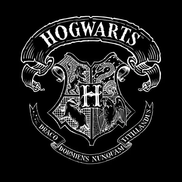 T-Shirt Femme Blason de Poudlard - Harry Potter - Noir