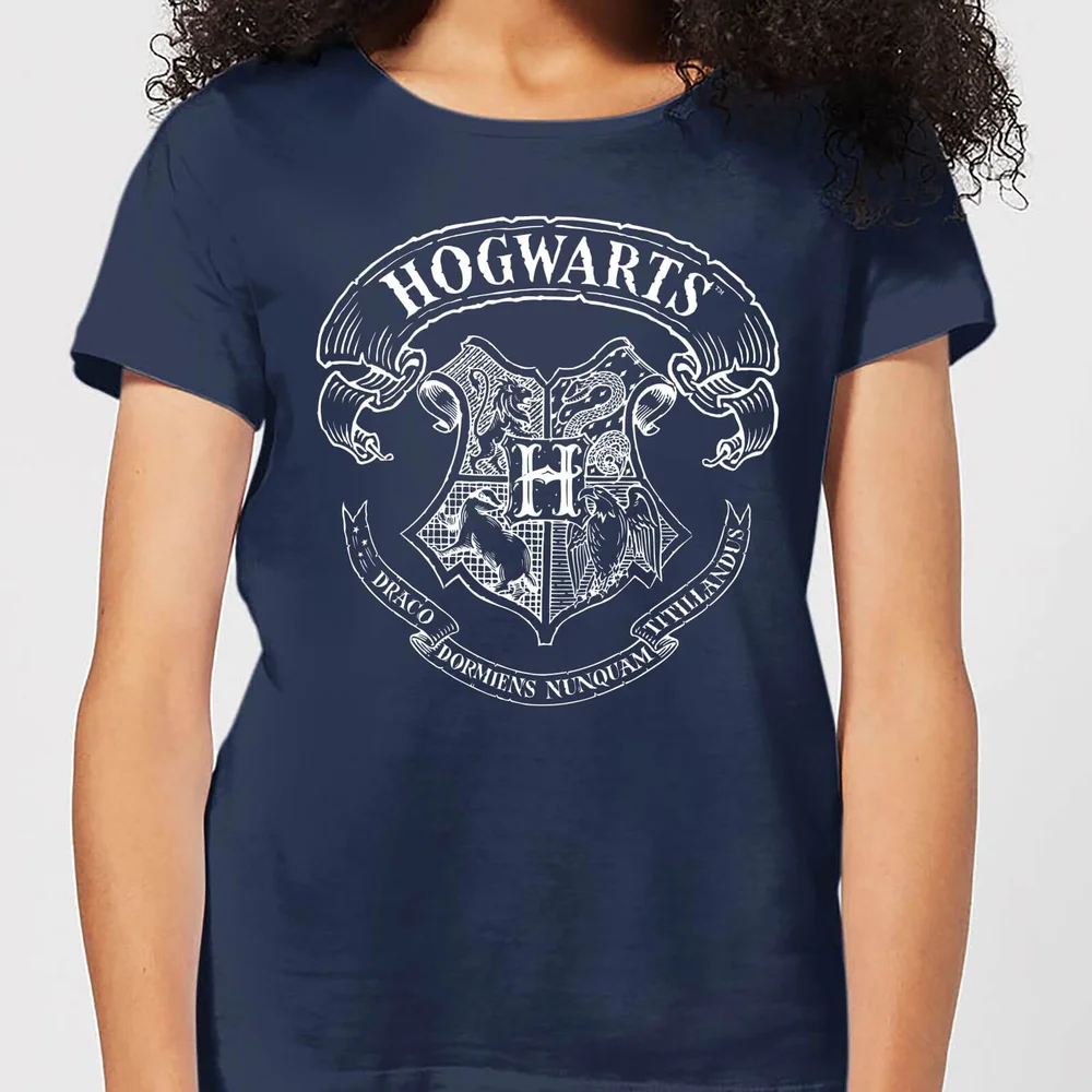 T-Shirt Femme Blason de Poudlard - Harry Potter - Bleu Marine - S Image 1