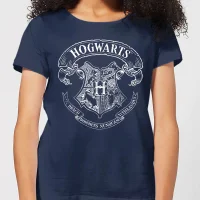 T-Shirt Femme Blason de Poudlard - Harry Potter - Bleu Marine - undefined undefined