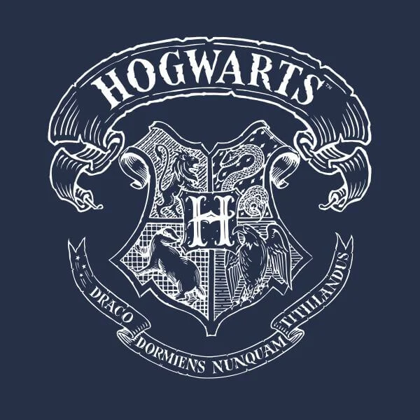 T-Shirt Femme Blason de Poudlard - Harry Potter - Bleu Marine