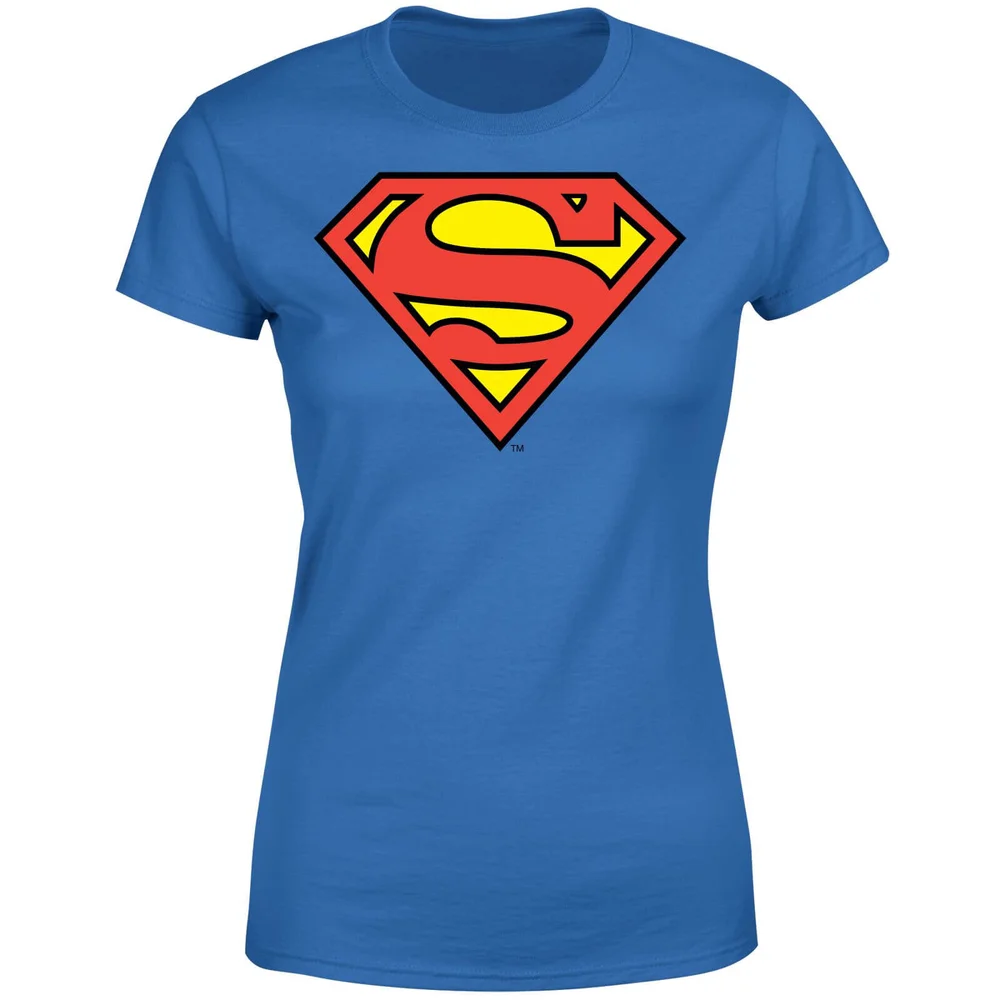 T-Shirt Femme Bouclier Officiel Superman DC Originals - Bleu Roi - S Image 1